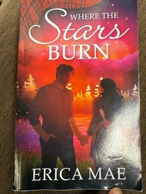 Where the Stars Burn by Erica Mae - Romantic Orange & Purple Cover